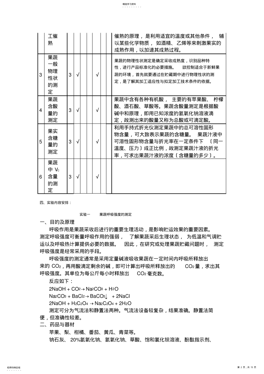 2022年果蔬贮藏学实验指导 .pdf_第2页