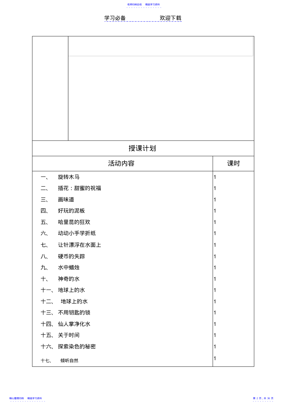 2022年一年级上期科技教案 .pdf_第2页