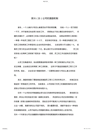 2022年某公司的激励机制 .pdf