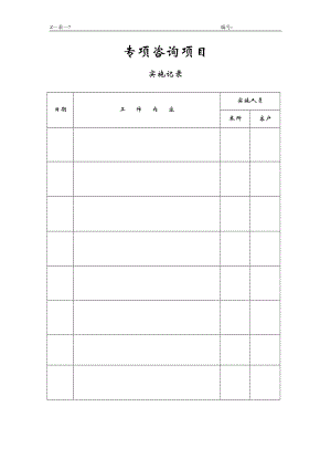 咨询管理战略组织项目麦肯锡工具评估 专项咨询项目实施记录.doc