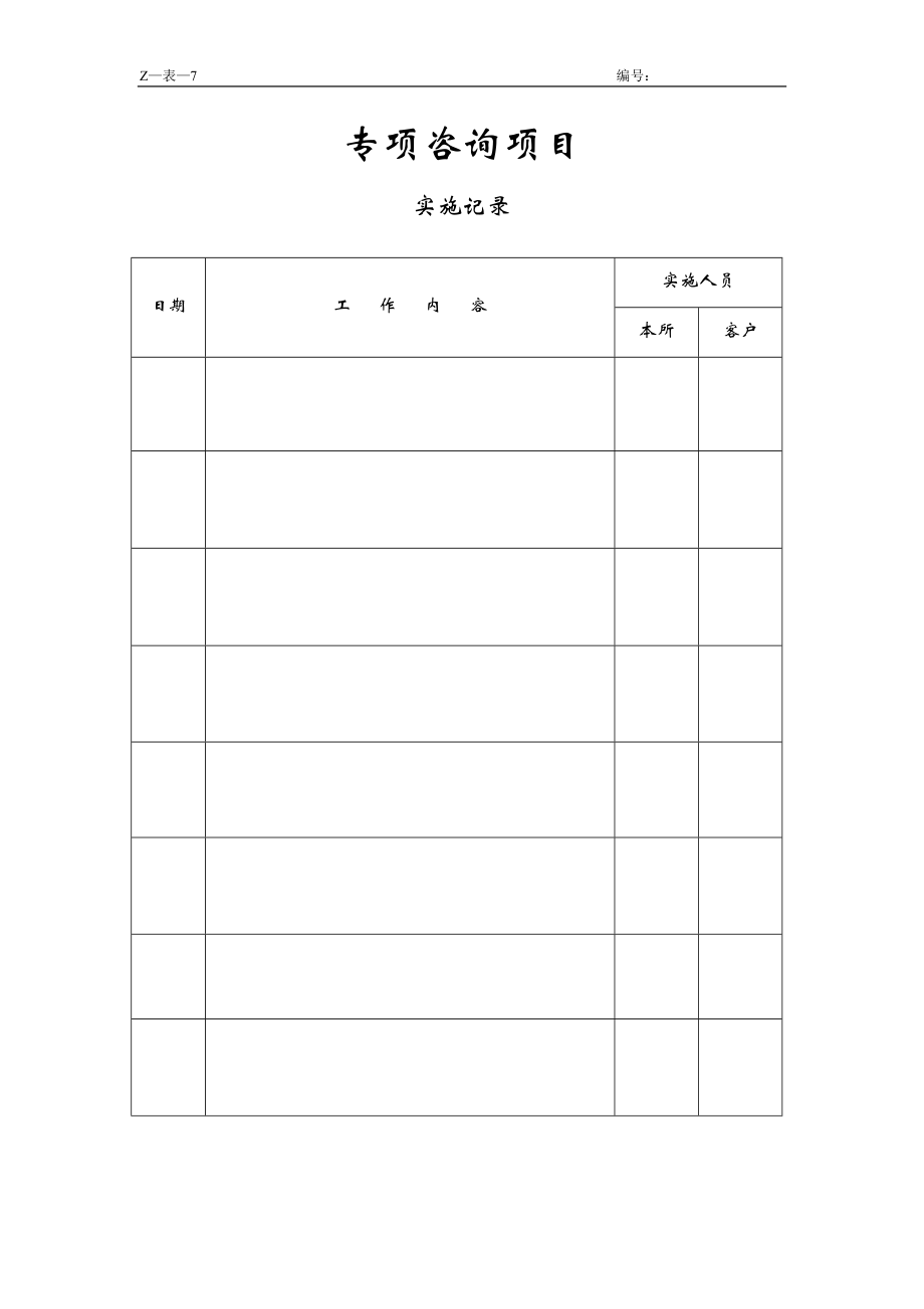 咨询管理战略组织项目麦肯锡工具评估 专项咨询项目实施记录.doc_第1页