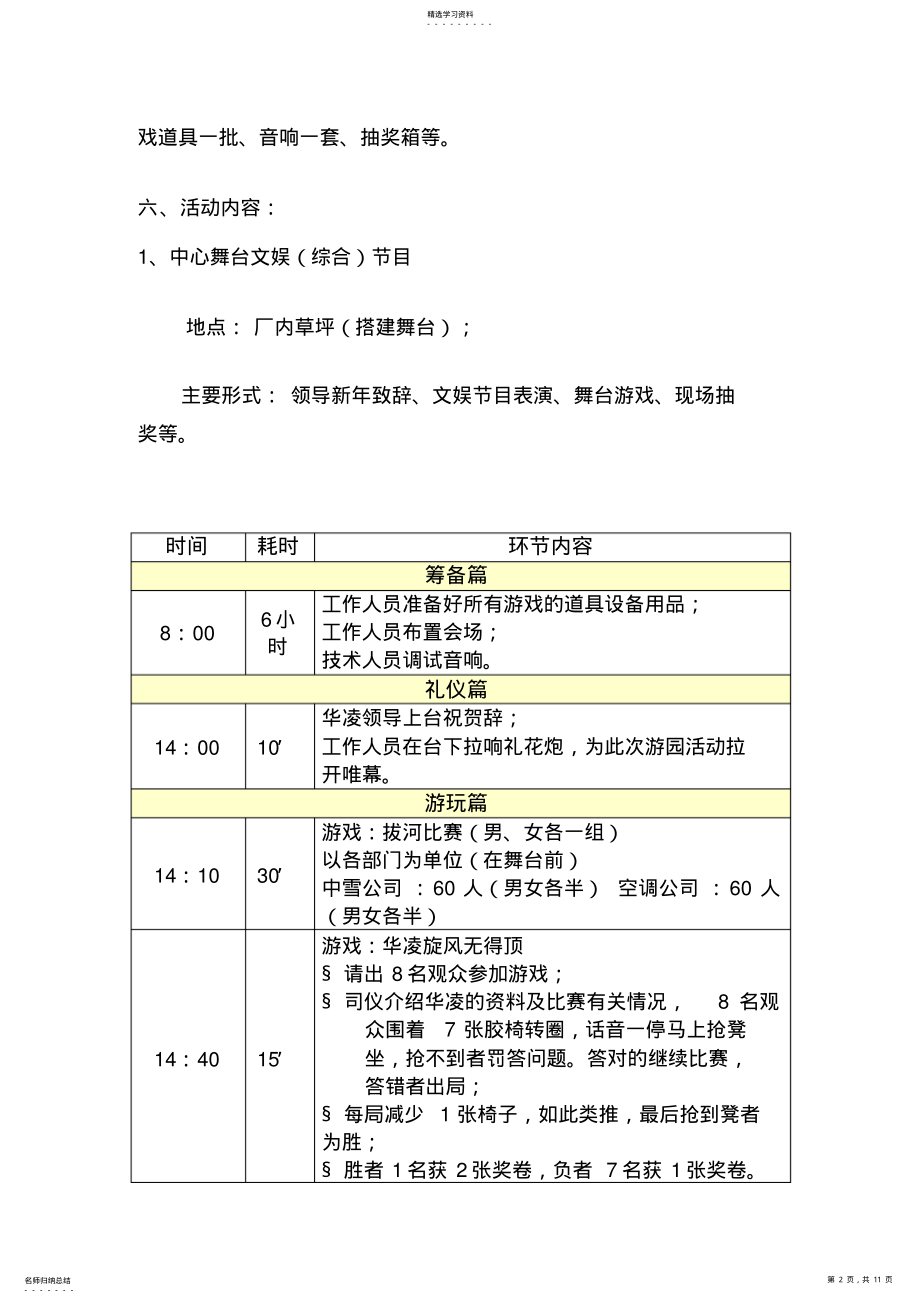 2022年某游园活动专业技术方案 .pdf_第2页