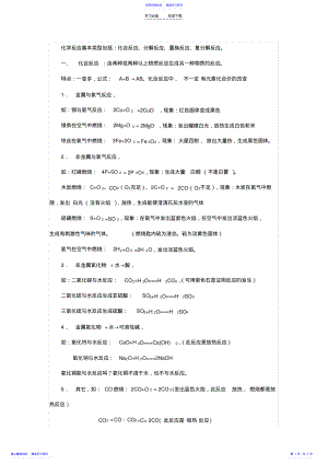 2022年【高中】无机化学反应类型 .pdf