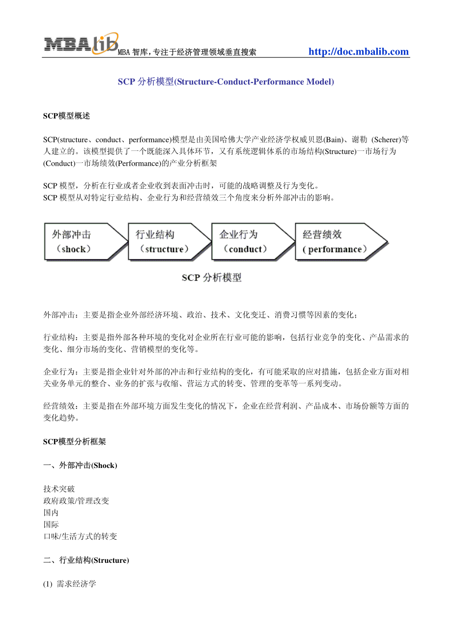 咨询管理战略组织项目麦肯锡工具评估 026SCP分析模型(Structure-Conduct-Performance Model).pdf_第1页