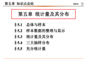 数理统计第五章总结ppt课件.ppt