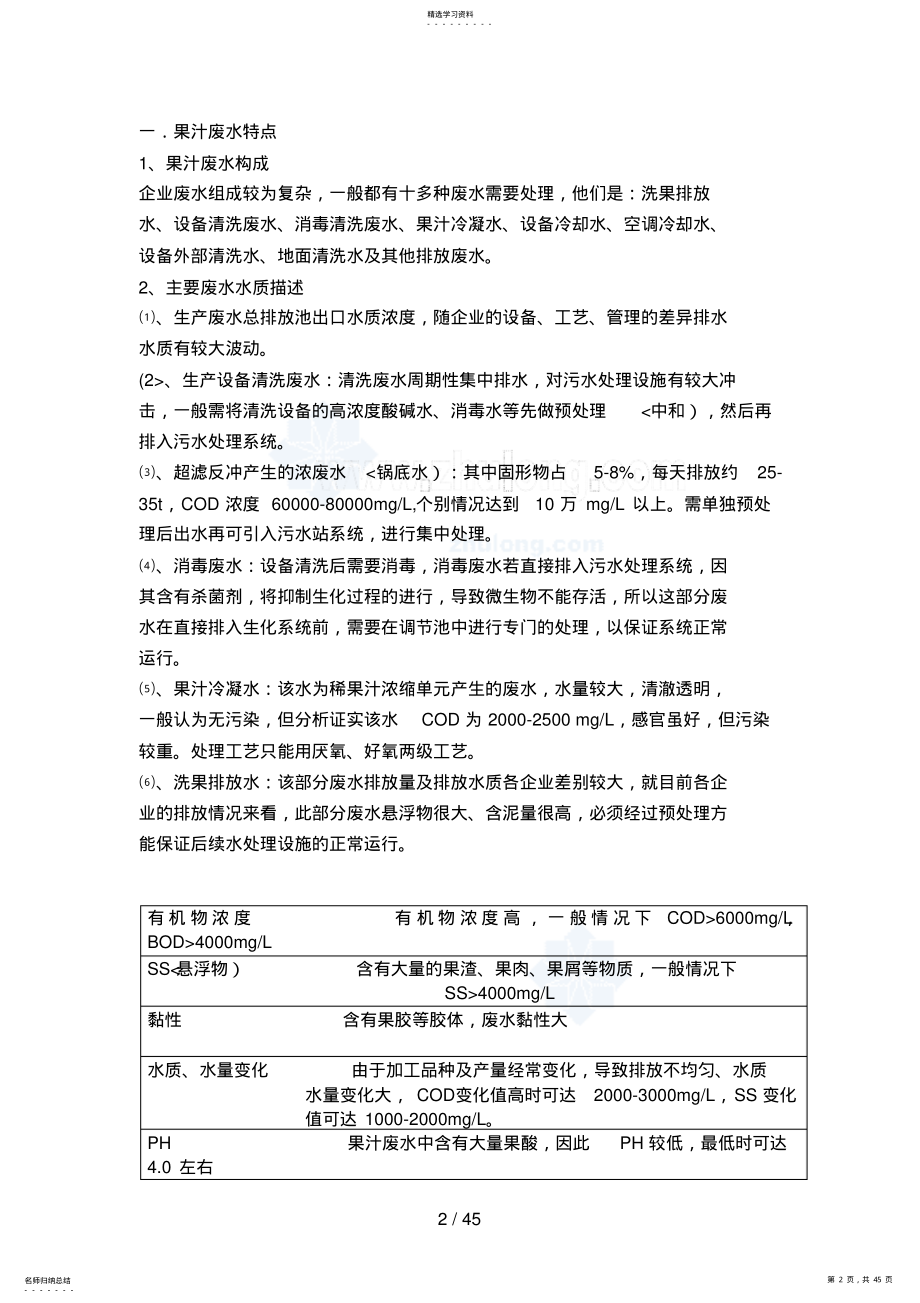 2022年果汁生产废水处理毕业设计方案secret .pdf_第2页