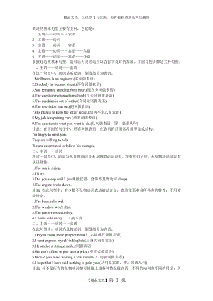 有关英语语法中《句子成分及五种基本句型》问题_附有习题及答案.doc