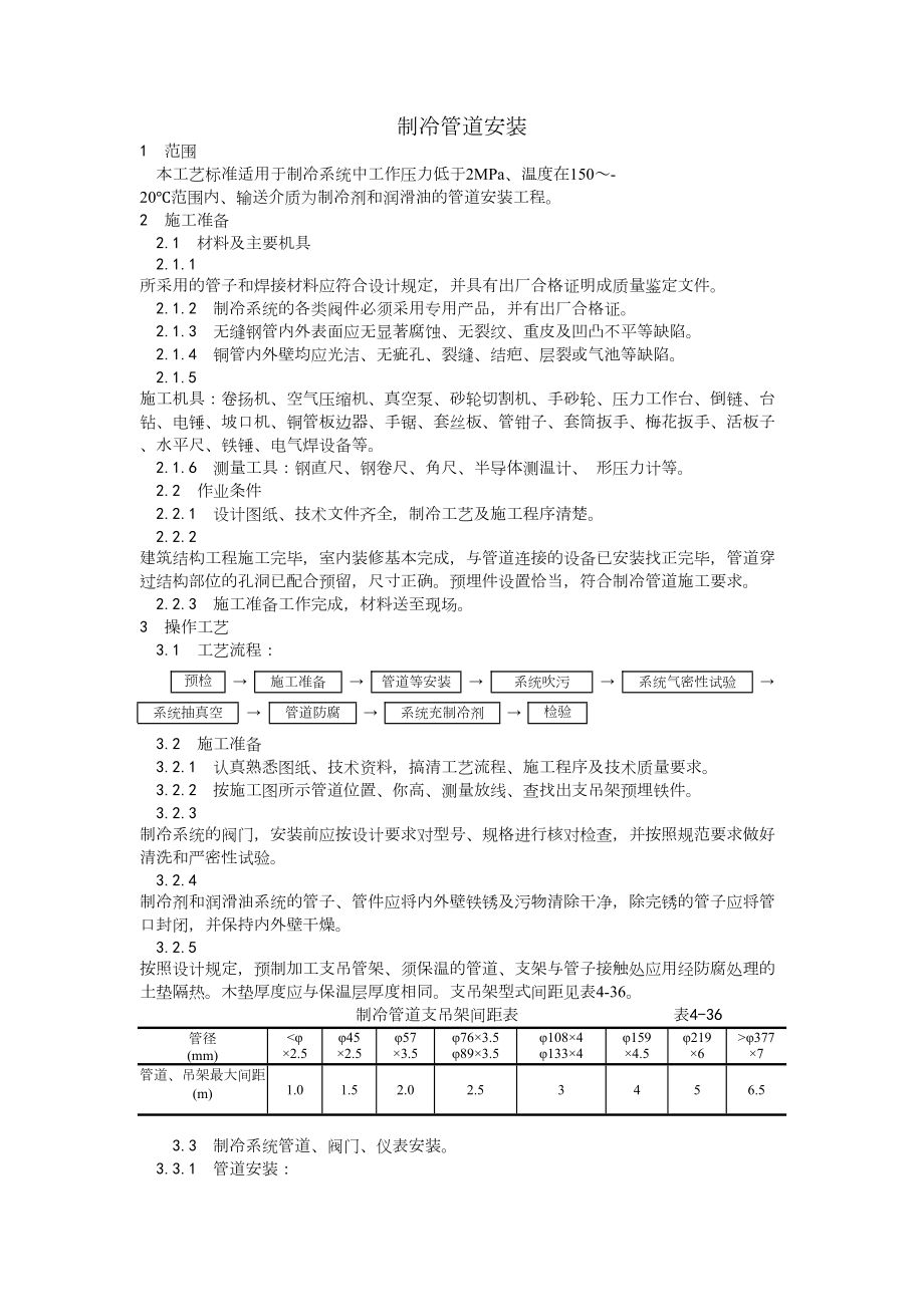 011制冷管道安装工艺建筑工程施工组织设计.docx_第1页