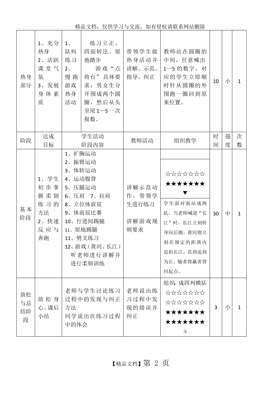 柔韧性练习教案.doc_第2页