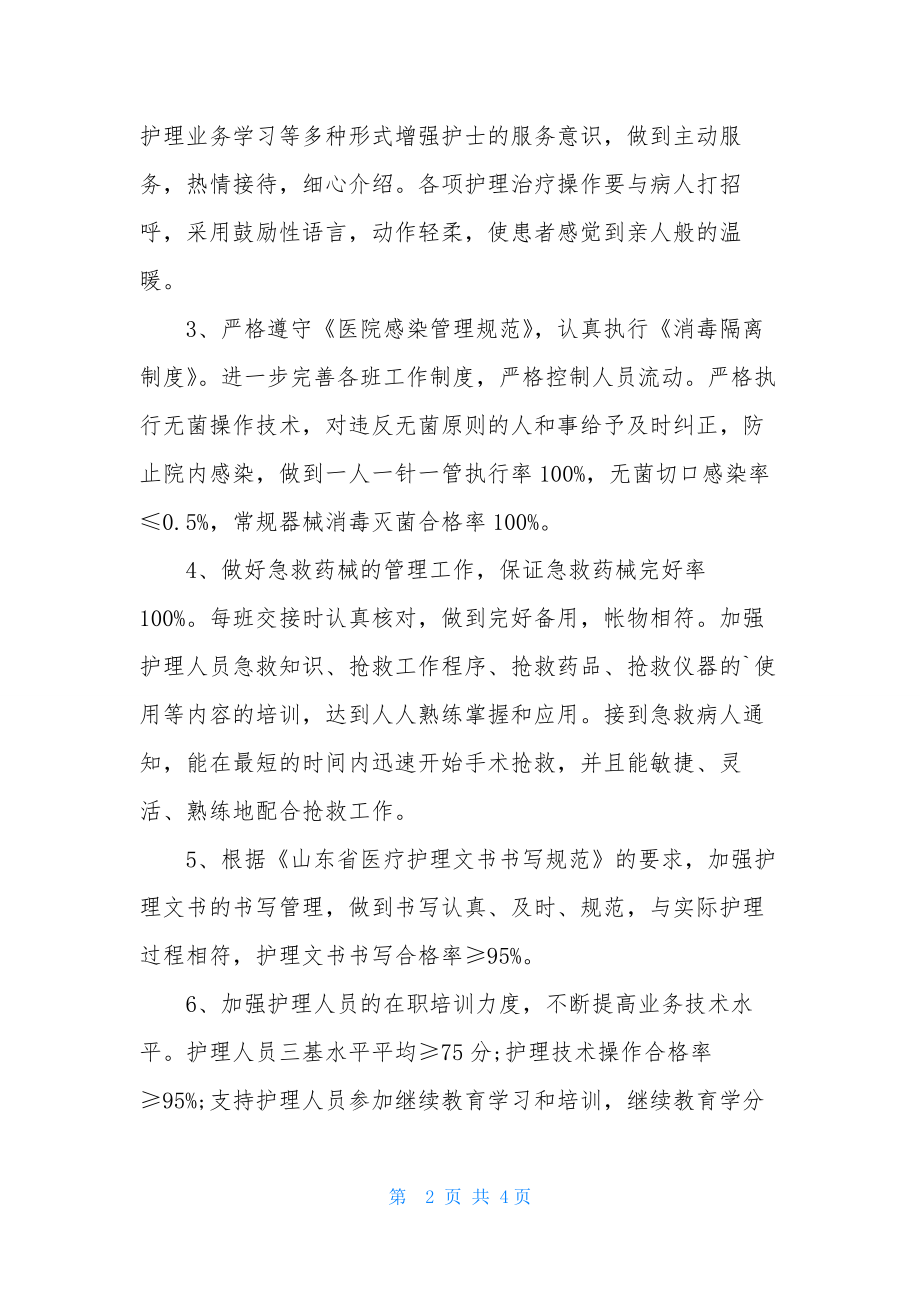 医院手术室护理工作计划范文.docx_第2页