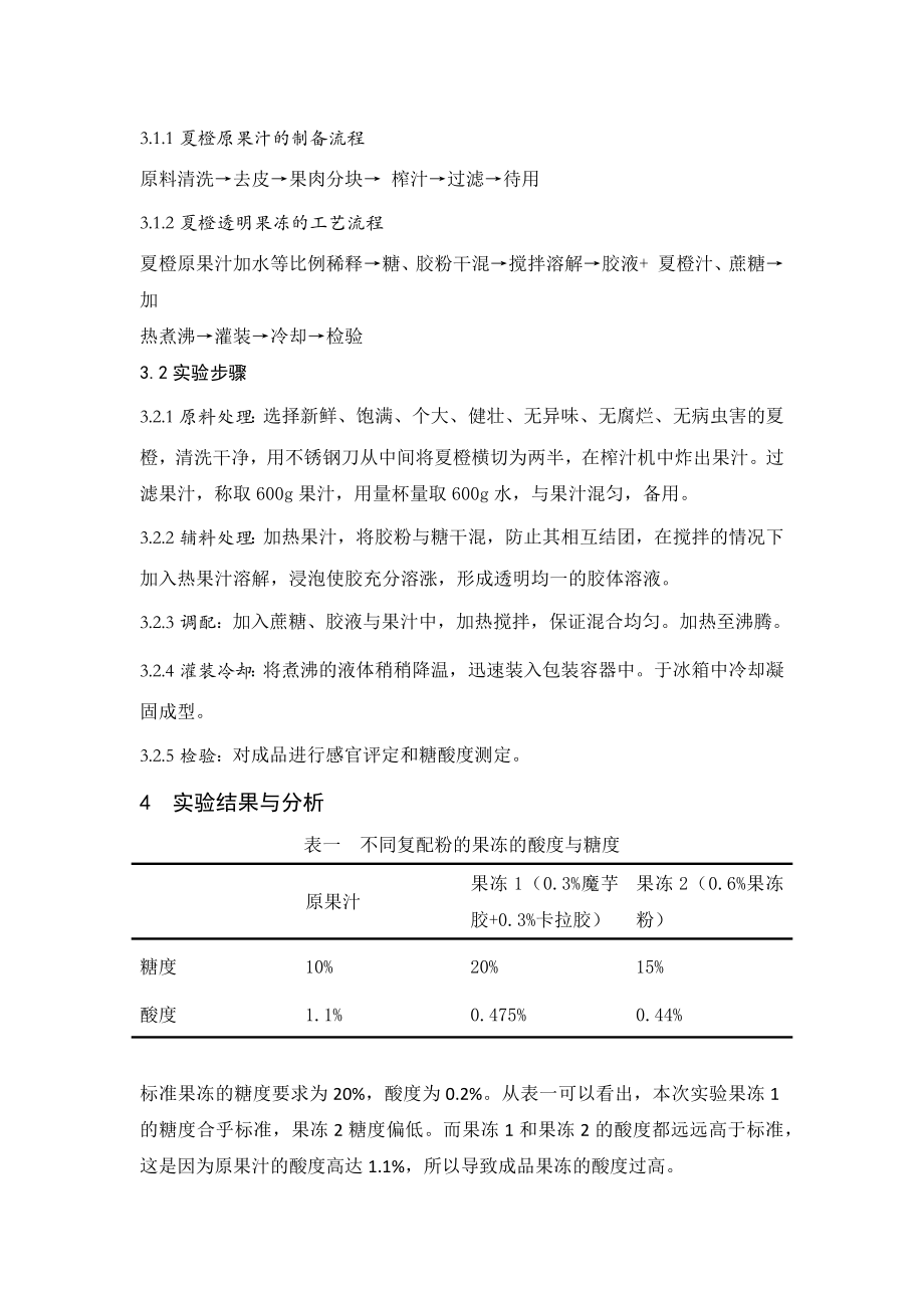 夏橙果冻的制作工艺毕业论文.docx_第2页