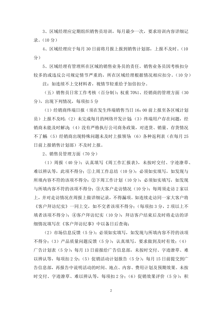 业务人员绩效考核方案.docx_第2页