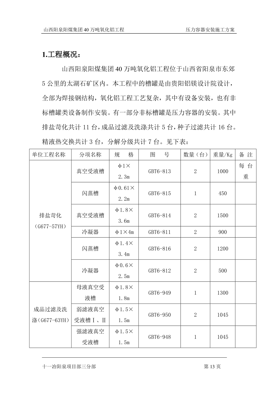 工程阳泉压力容器安装方案施工组织设计.doc_第2页