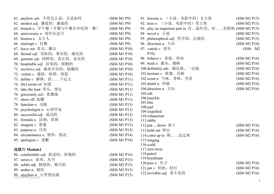 外研版高中英语基础词汇(选修).docx_第2页