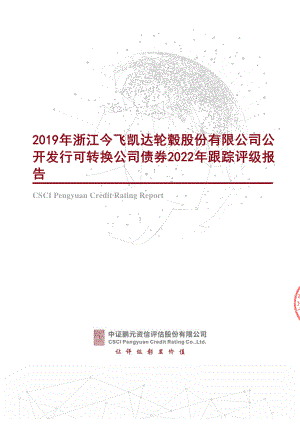 今飞凯达：2019年公司可转换公司债券2022年跟踪评级报告.PDF