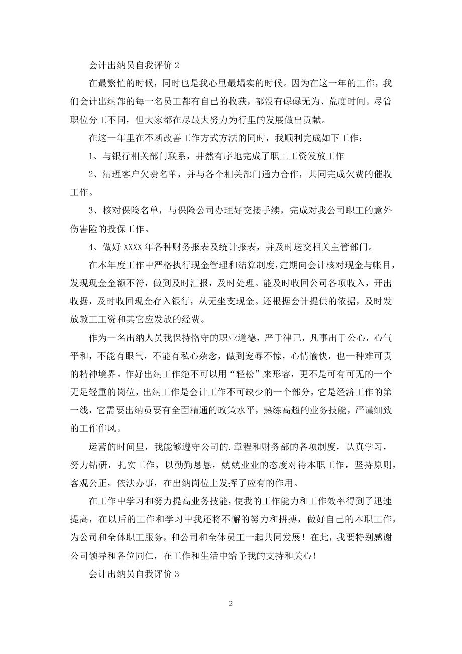 会计出纳员自我评价.docx_第2页