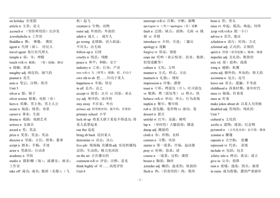 人教版高中英语单词大全.docx_第2页