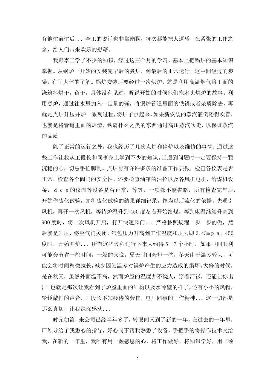 [电厂锅炉工作个人学习总结报告].docx_第2页