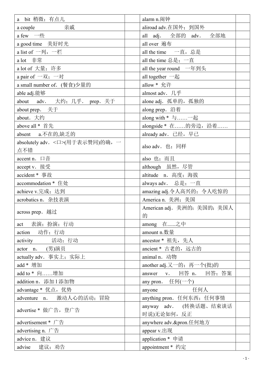 初中英语单词总表.doc_第1页