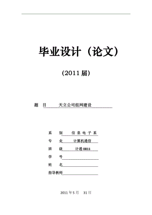 天立公司组网建设.doc