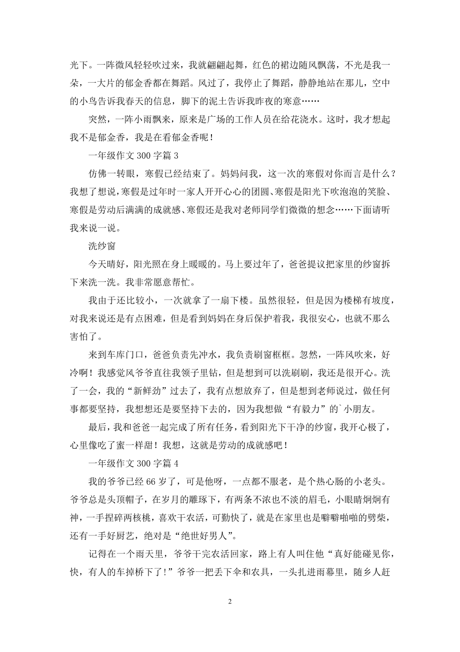 一年级作文300字合集五篇-1.docx_第2页