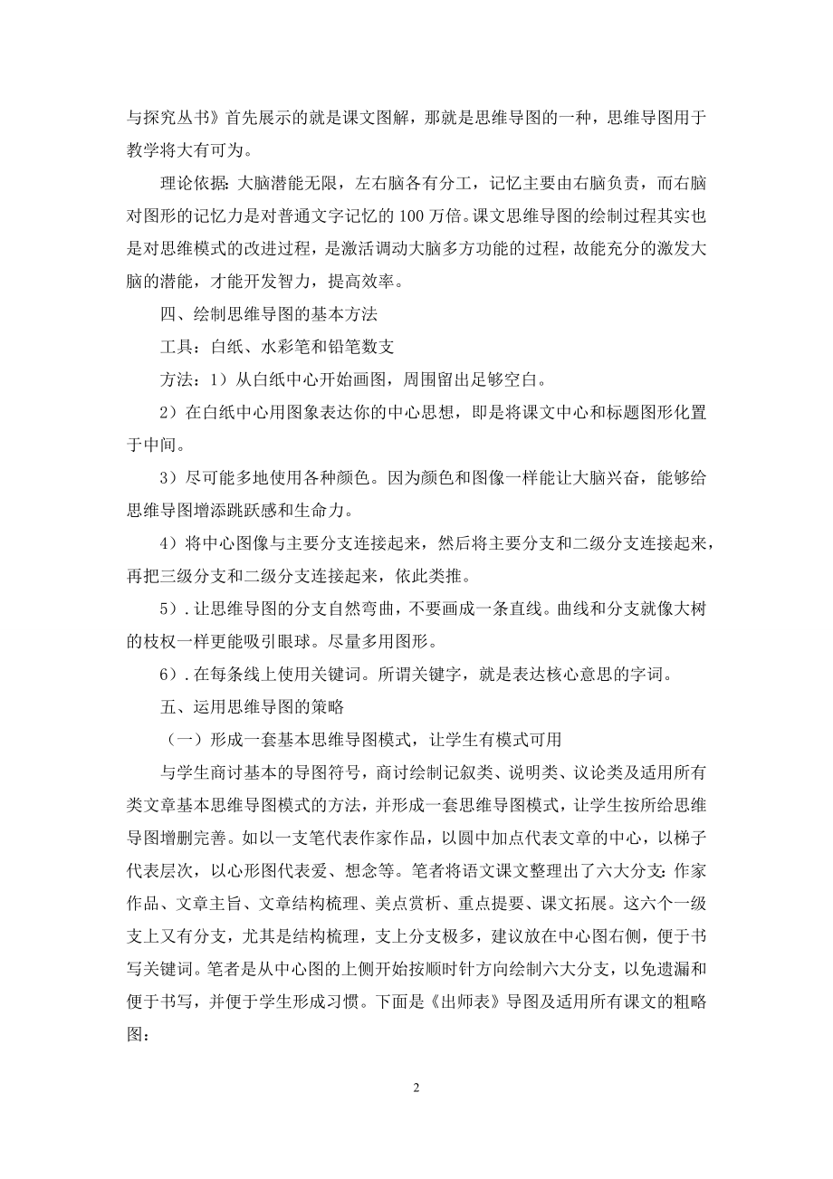 用好“思维导图”落实自主高效——思维导图在初中语文教学中地运用.docx_第2页