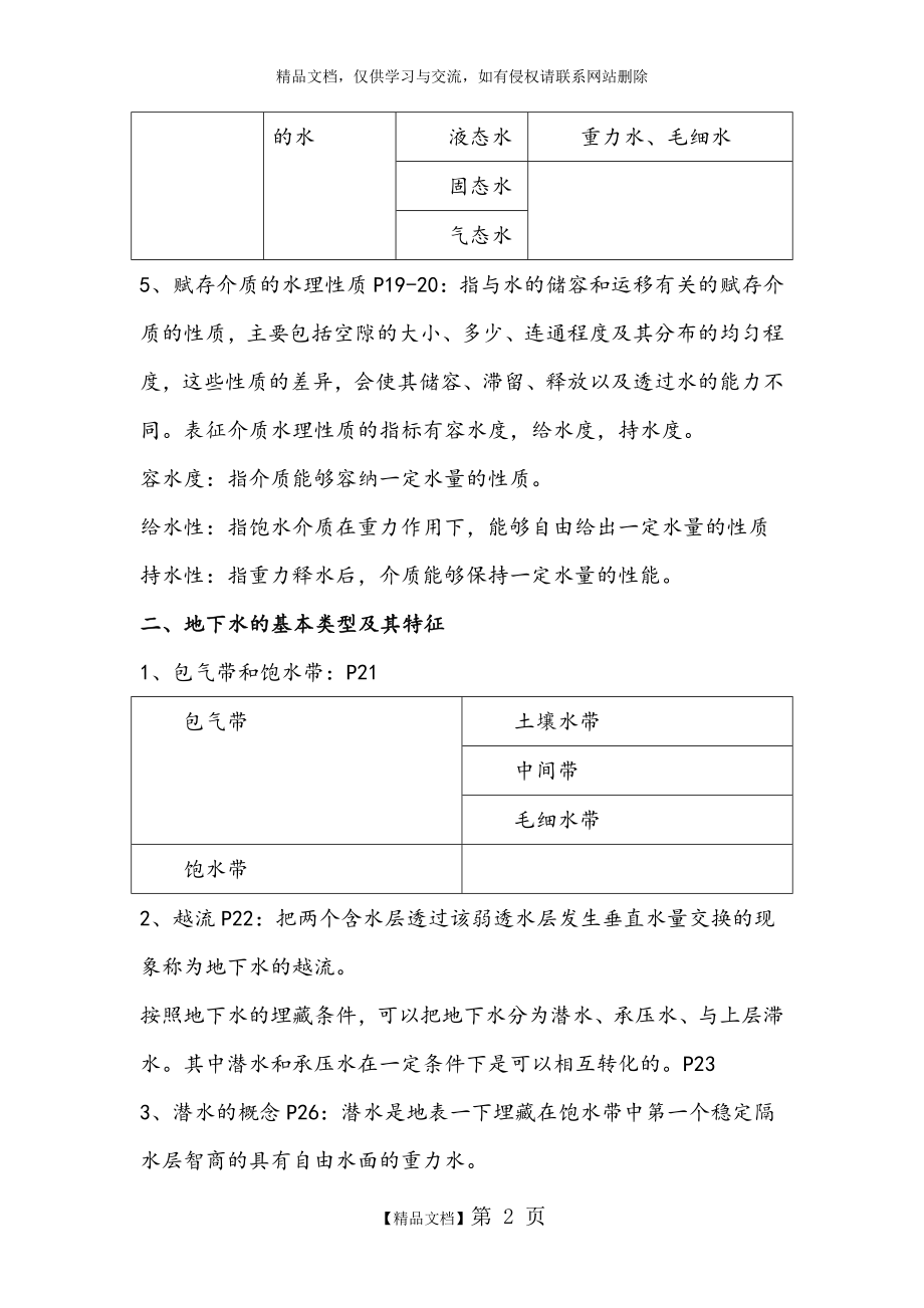 水文地质学知识点整理.doc_第2页