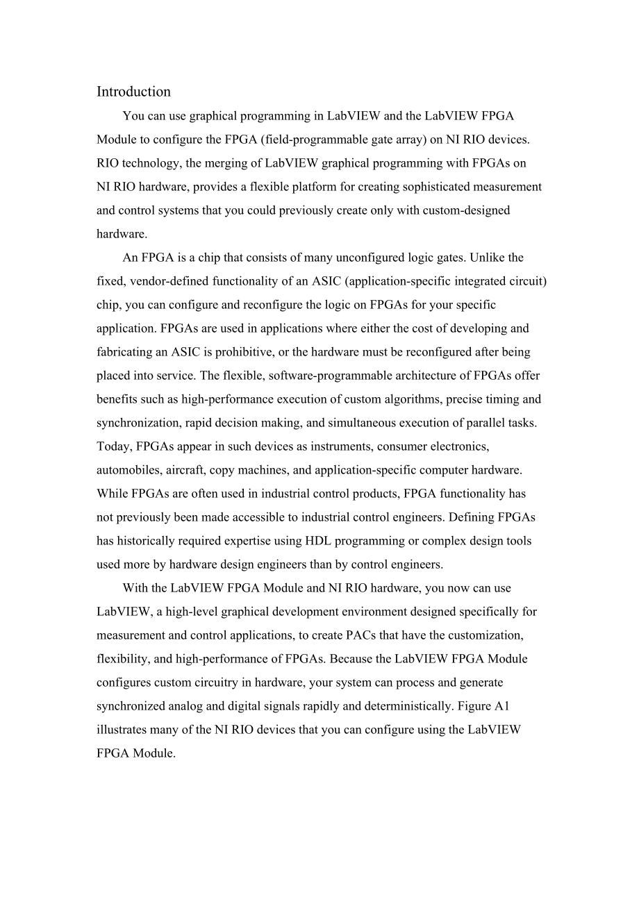 使用LabVIEW FPGA（现场可编程门阵列）模块开发可编程自动化控制器-毕业论文外文翻译.docx_第2页