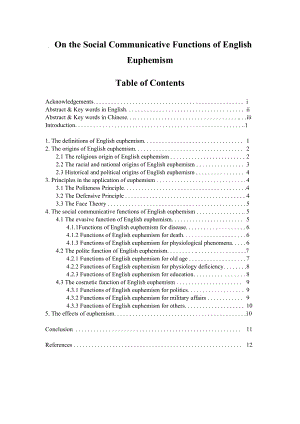 On the Social Communicative Functions of English Euphemism英语委婉语的社会交际功能.docx