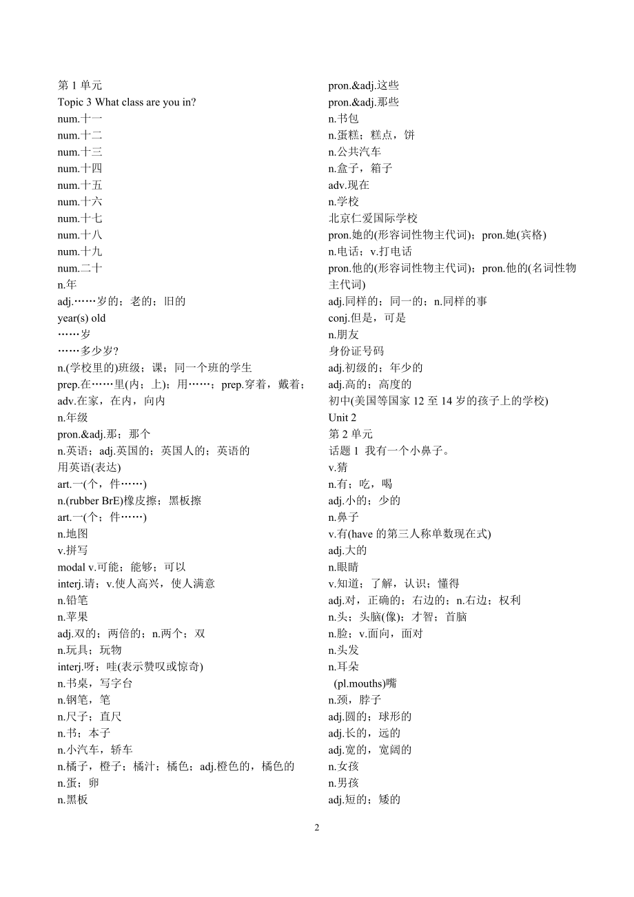 仁爱版英语七年级词汇总表（上下册）.docx_第2页