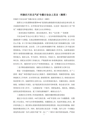 何骁在川东北气矿专题讨论会上发言(摘要).docx