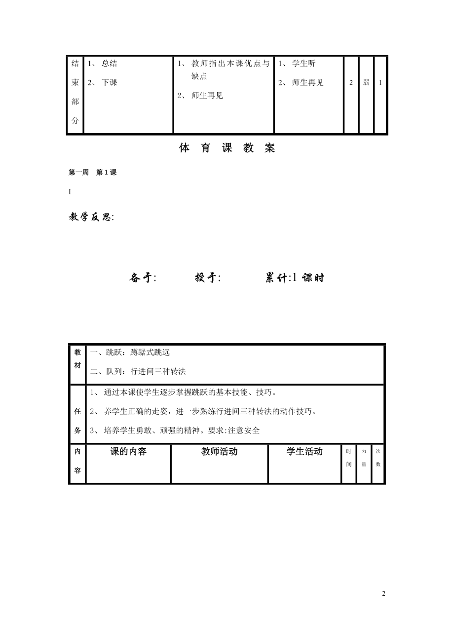 小学5-6年级下学期体育教案.docx_第2页