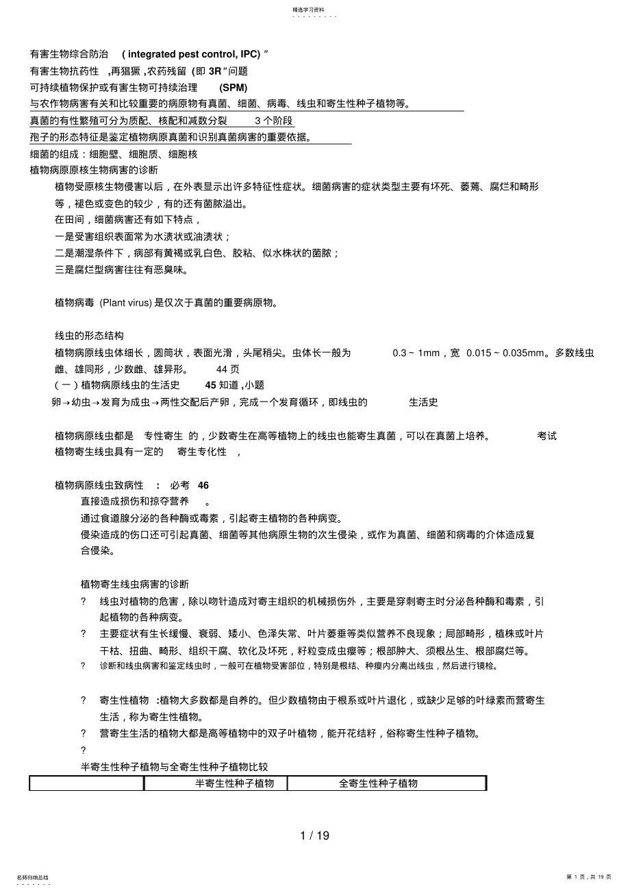 2022年植物保护学复习题 .pdf_第1页