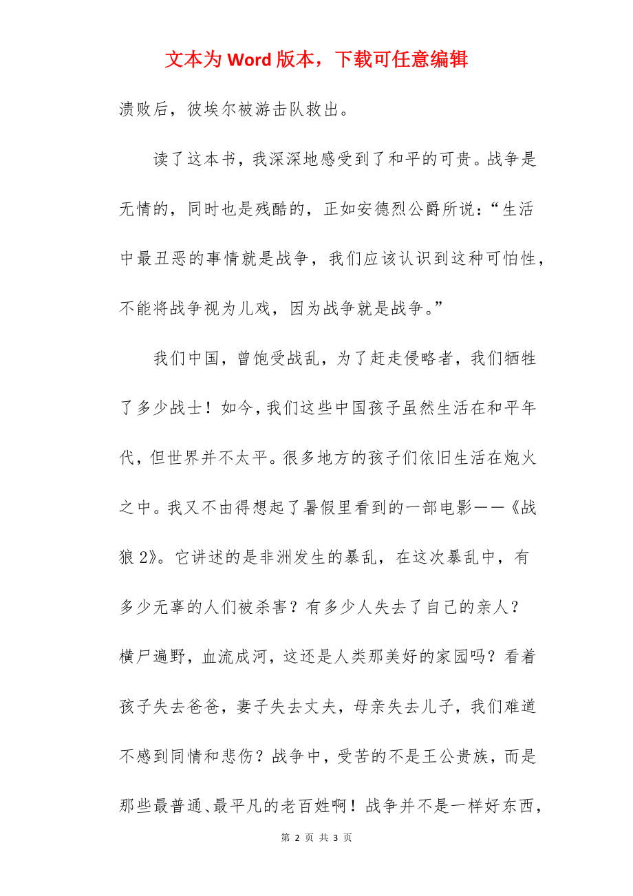 读《战争与和平》有感600字.docx_第2页