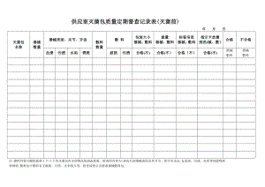 供应室器械敷料清洗质量定期督查记录表[1]-2[1].doc