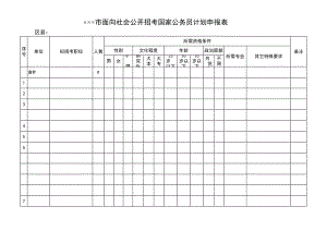 面向社会公开招考国家公务员计划申报表.pdf