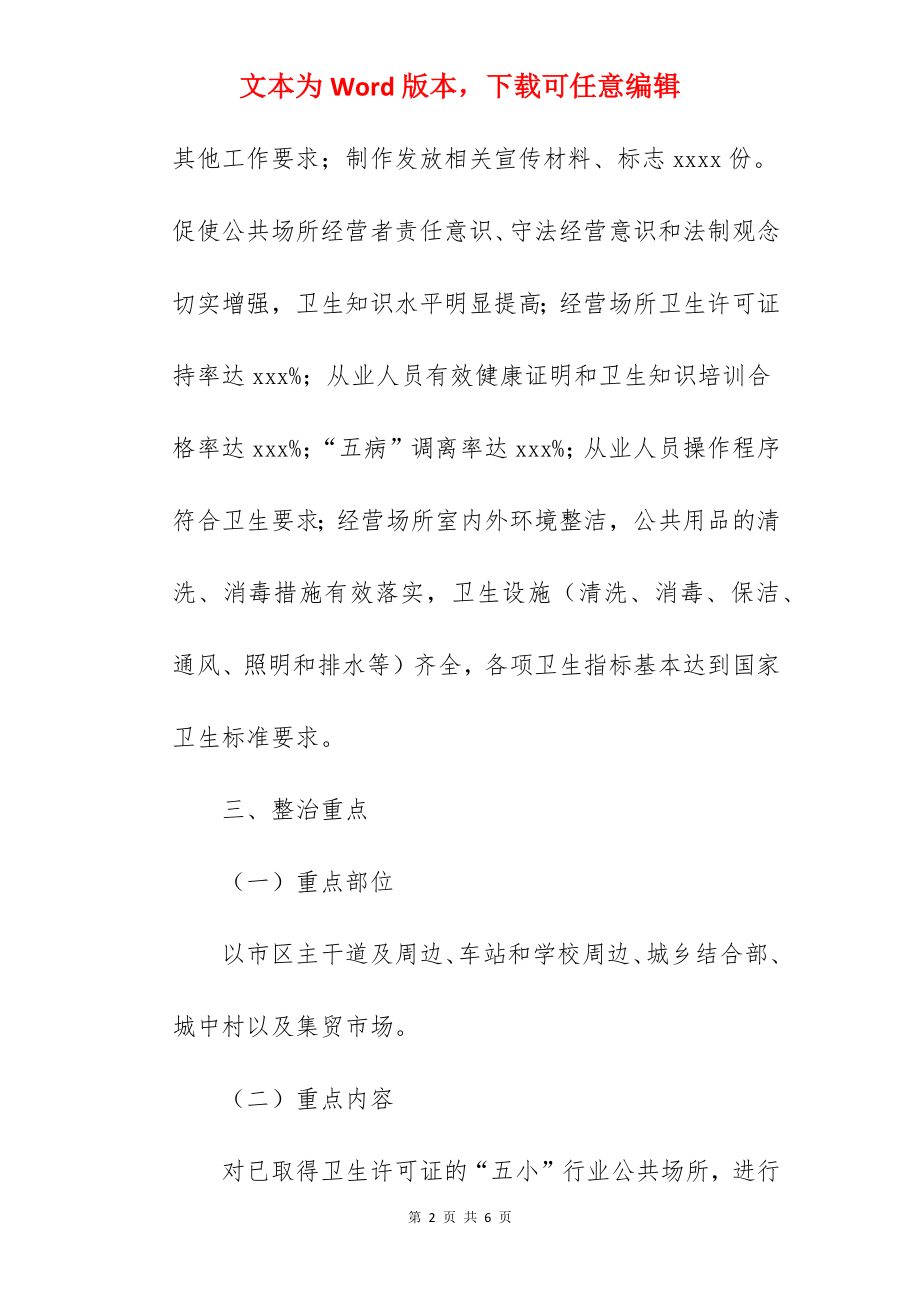 区卫健局公共场所行业专项整治实施方案.docx_第2页