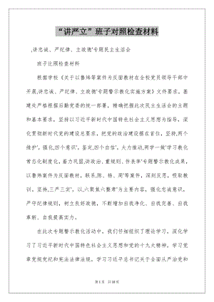 “讲严立”班子对照检查材料.docx