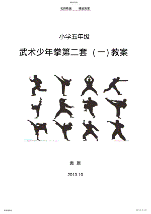 2022年武术少年拳第二套教案 .pdf