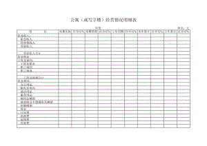 公寓（或写字楼）经营情况明细表.pdf