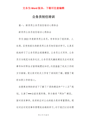 公务员初任培训.docx