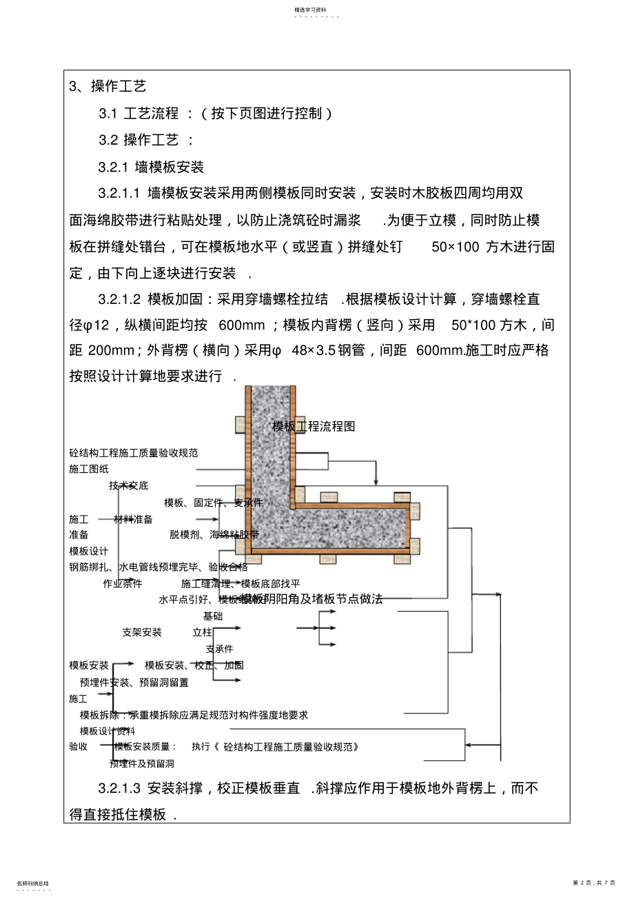 2022年模板工程施工技术安全交底 .pdf_第2页