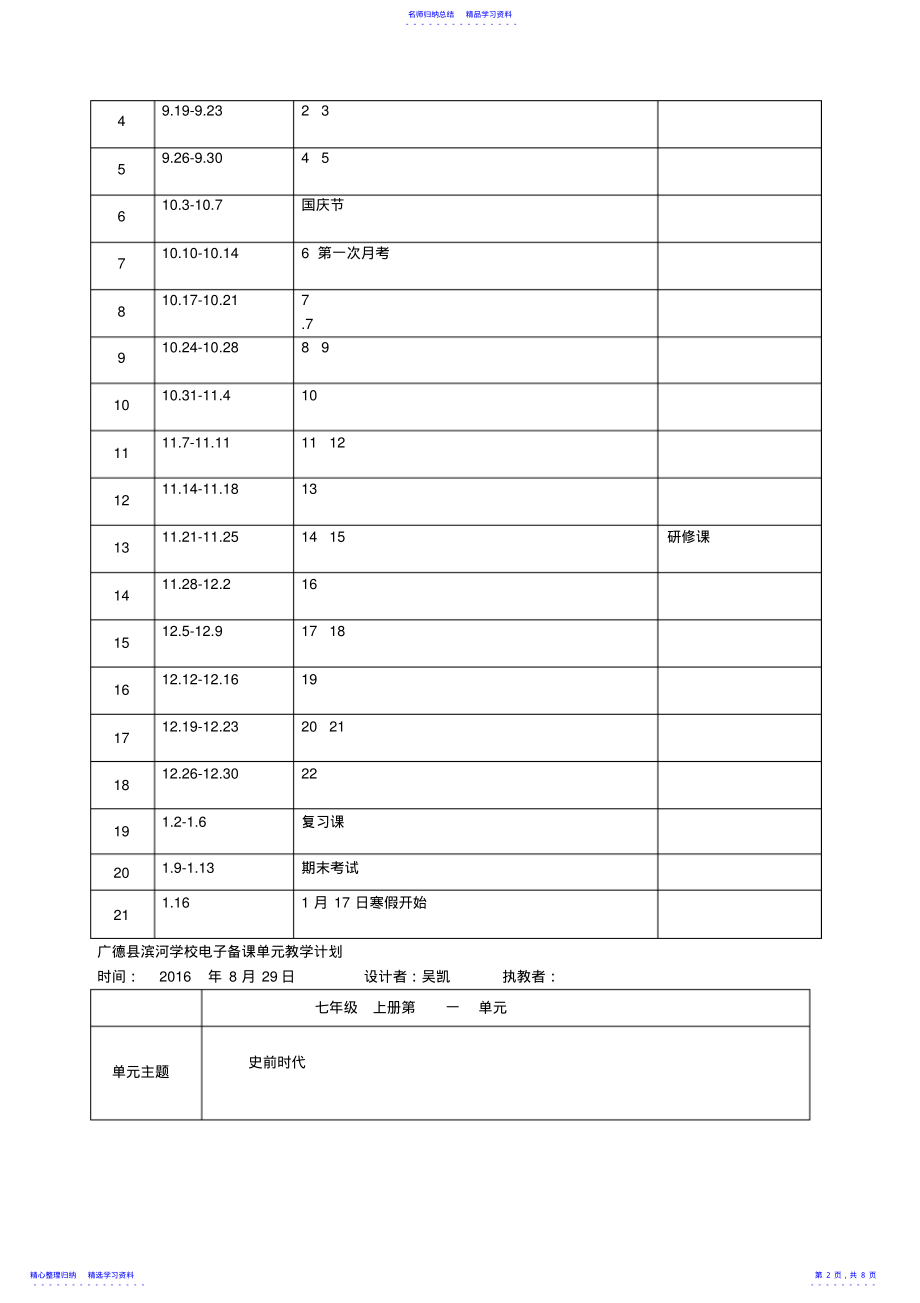 2022年七年级历史上册第1课远古人类的足迹教案岳麓版 .pdf_第2页