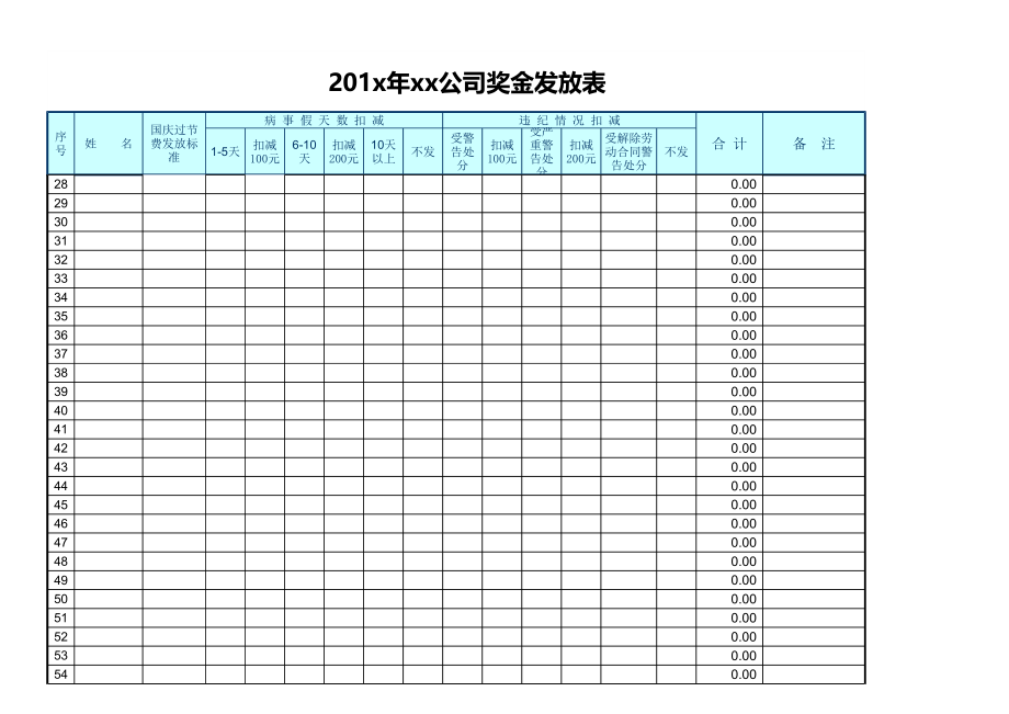 自动打印奖金发放统计表.pdf_第2页