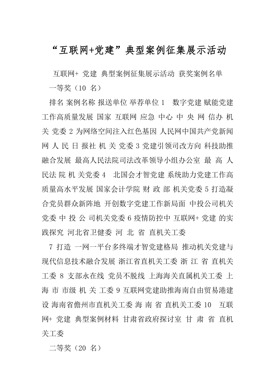 “互联网+党建”典型案例征集展示活动.docx_第1页