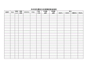 精选行业工作表格数据模板 农村居民最低生活保障家庭备案表.pdf