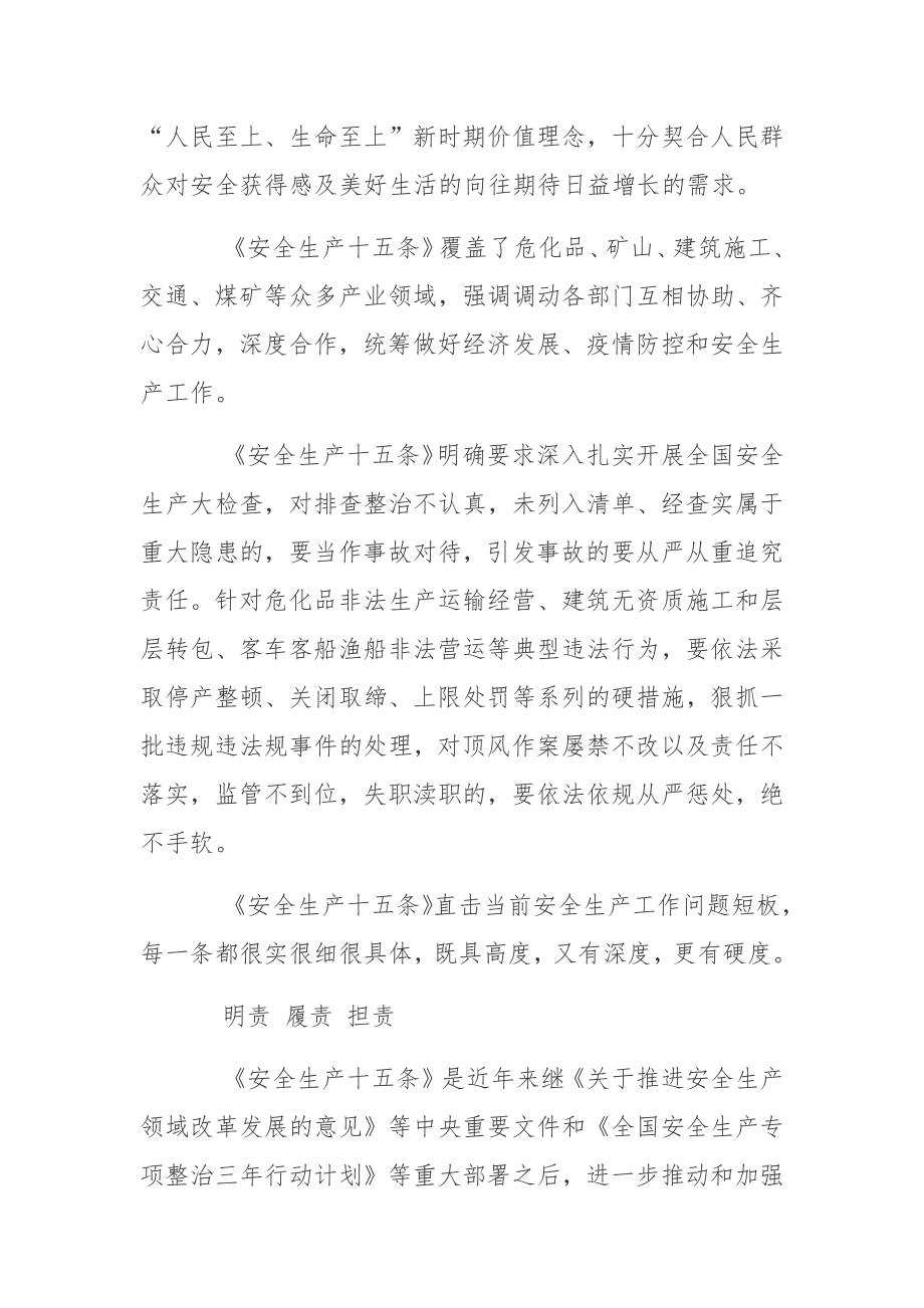 《安全生产十五条措施》学习心得体会.docx_第2页