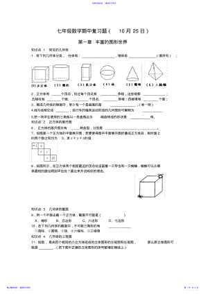 2022年七年级数学期中复习题 .pdf