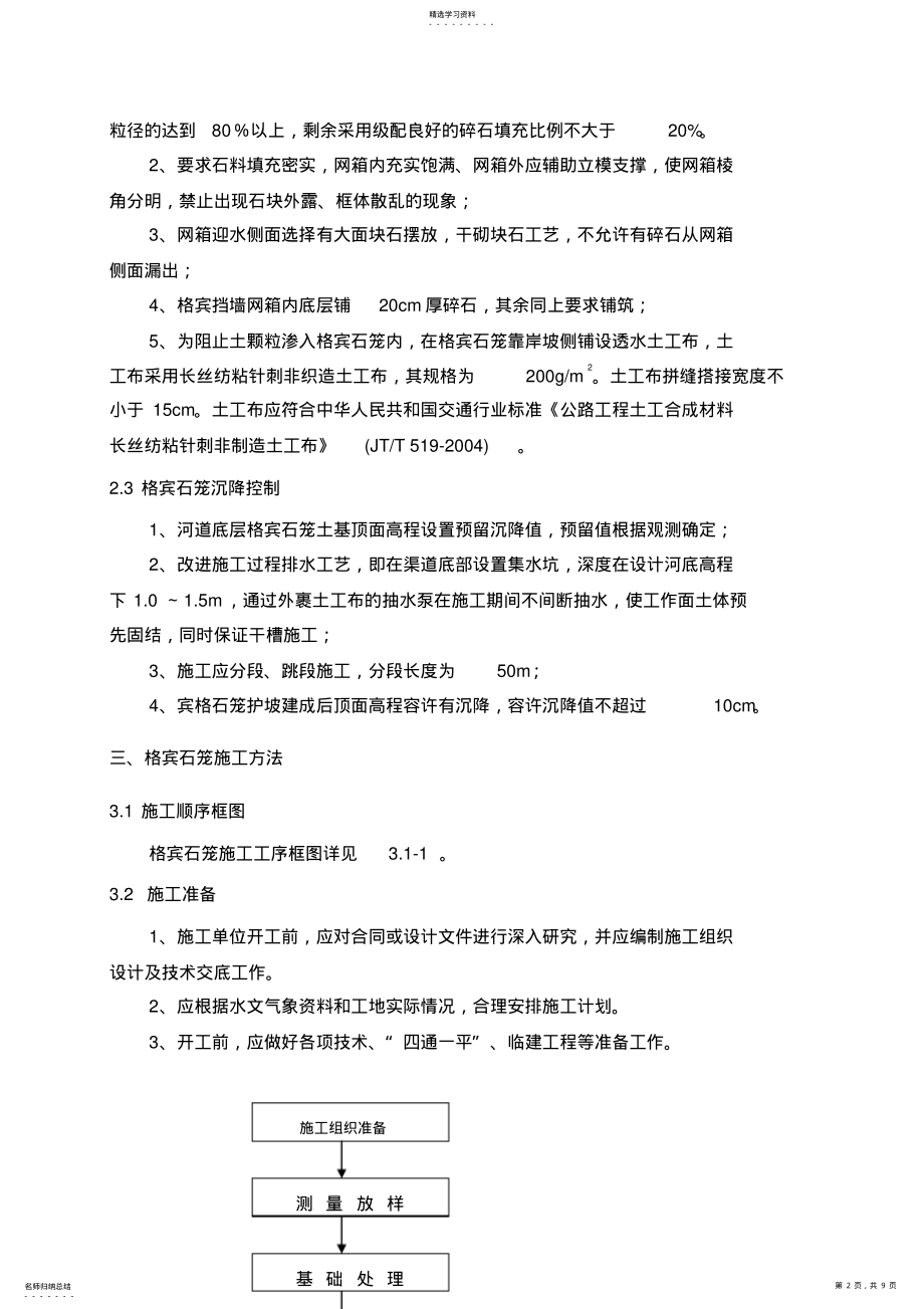 2022年格宾挡墙专项施工专业技术方案 .pdf_第2页