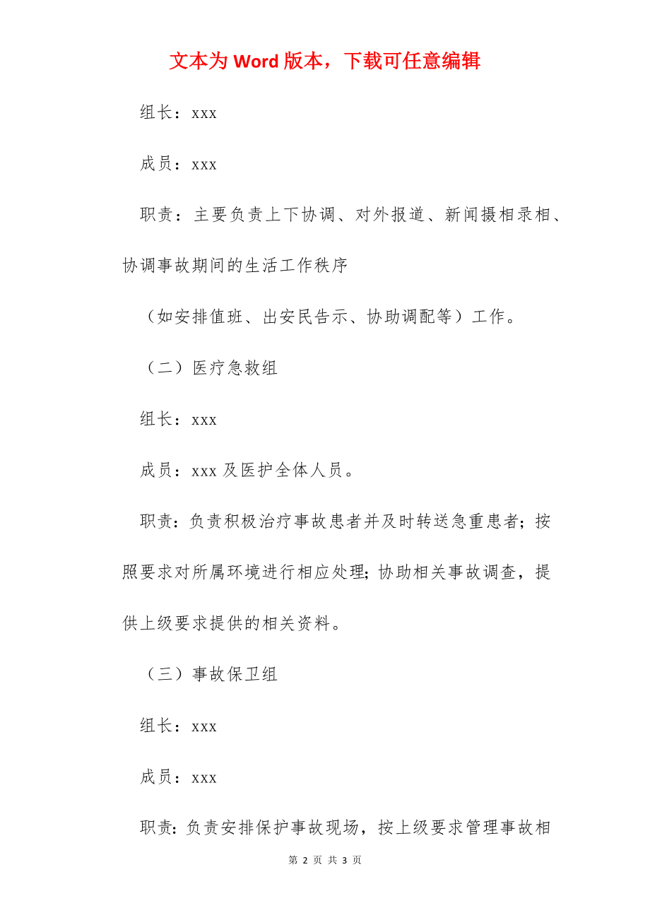 老年公寓有限公司食品安全事故应急预案.docx_第2页